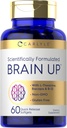 Carlyle Brain Up Supplement | 60 Softgels | עם L-theanine, Bacopa & B-12 | Non-GMO, Gluten Free