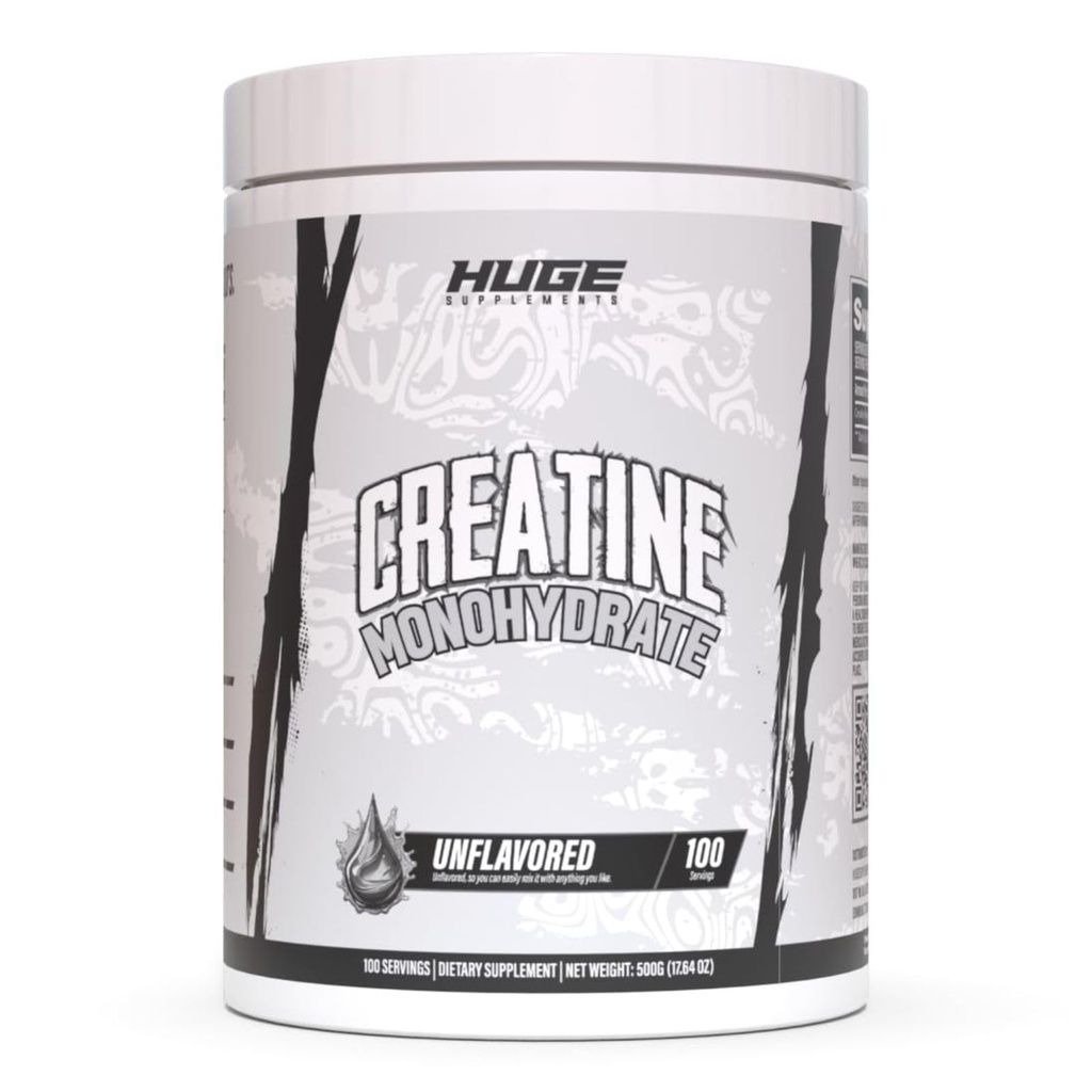 Pure Micronized Creatine Monohydrate Powder - Third Party Tested, 500 Grams, Micronized for Optimal Absorption, Clinically Dosed, No Additives, Unflavored & Easy to Mix (100 Servings)