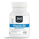 365 by Whole Foods Market, Vitamin D3 Softgels, 1000 IU, 100 CT