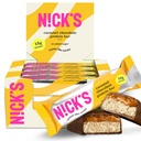 Nick’s Chocolate Caramel Protein Bars – Hộp 12Count T liều cao Protein, Low Calies, Low Carbs, Keto Friendly, Không thêm đường