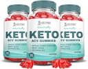 (3 пакет) Keto Purity Keto ACV Gummies Поглиблена формула 1000MG Keto Puritry Keto Gummies Apple Cider Vinegar Сформульований з помарановим буряковим соком порошок B12 Vegan Non GMO 180 Gummys