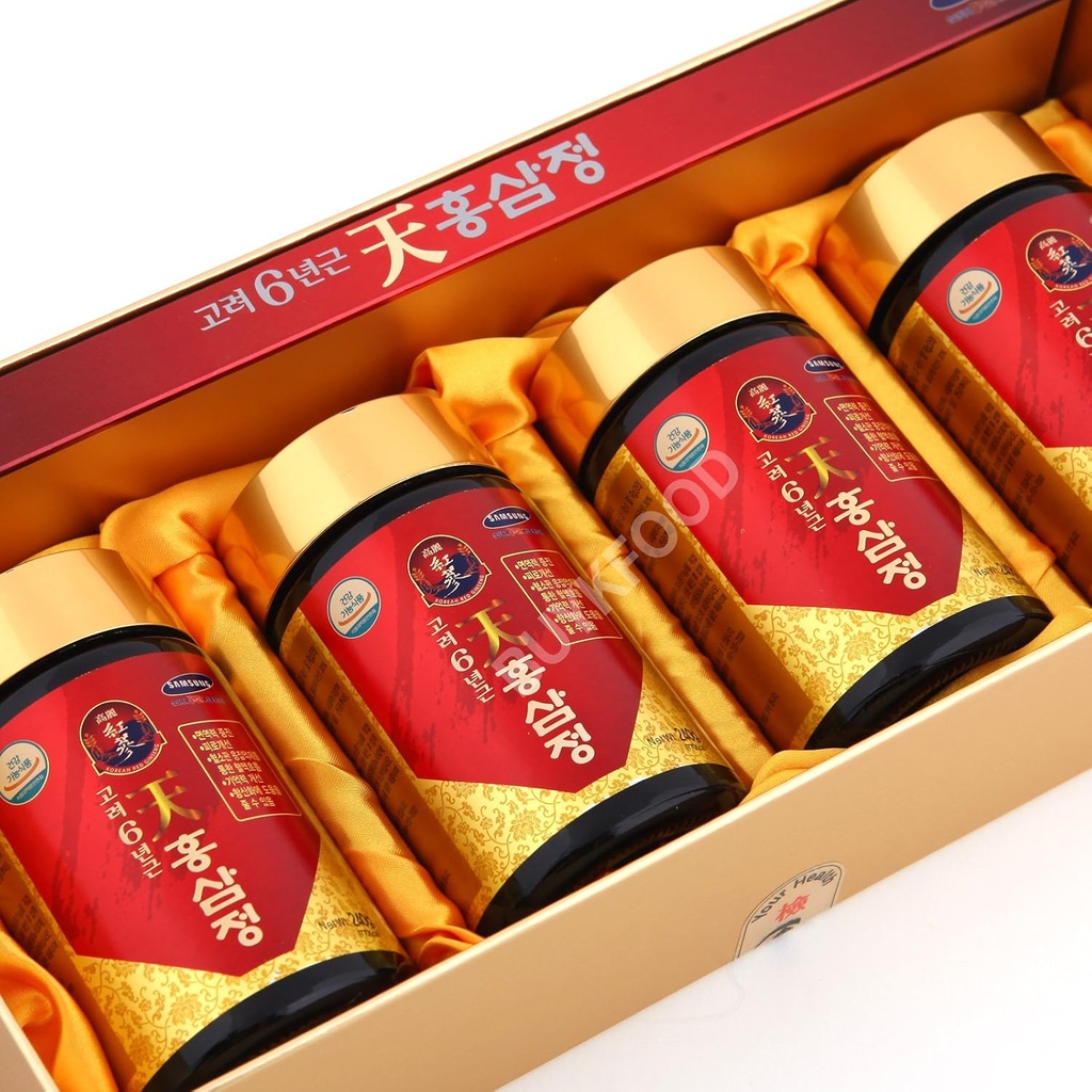 Korean 6years Root Red Ginseng Gold Extract, 240g (8.5oz) X 4ea, Saponin, Panax