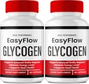 Podporne kapsule Easy Flow Glycogen - Uradna podpora formuli Glycogen EasyFlow tablete, EasyFlow - največja jakost, tablete Glyco Optimizer, splošno zdravje, kapsule EasyFlow Pregledi (2 paketa)