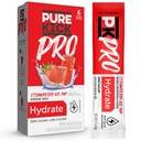 PURE KICK PRO Hydration Electrolyte Drink Mix, Strawberry Ice Pop, Includes 1 Box with 6 Packets in Each Box