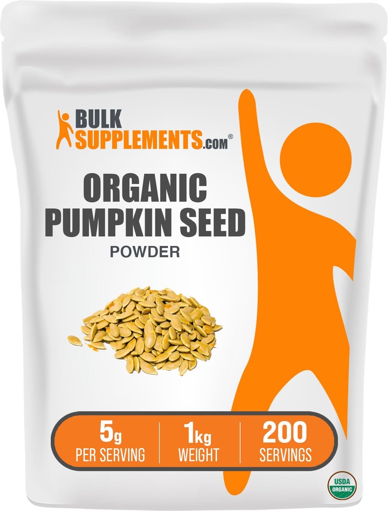 Pumpplements.com Pumpkinic Sumpkind Powder - Pumpkin suplementari, de Pumpkin Rakin Skid, Powder - Vegan & Guten Free, 5g per Serving, 1kg (2. 2 lbs) (Pack de 1)