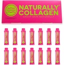 Premium Liquid Marine Collagen gehigarria - 8000mg of Collagen per Sachet Plus 180mg VIT C - Natural Tropical Fruit Flavour - 14 Sachets per Box