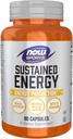 NOW Foods Sports, Continuary Energy Production* Mental Alertness * Continent Release Caffein with B Vitamins 90 Veg капсули