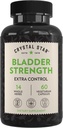 Crystal Star Bladder Strength (60 capsule) – Herbal Urinary Tract Health and Extra Strength Bladder Control Supplement, Estratto di mirtilli, Estratto di semi di zucca, Razza di Yam di Plantain e Wild, Non-OGM