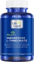 Magnesium L-Threonate Capsules, Original Patented MagteinTM Form of Magnesium (Mg), Förbättra minne, kognition och sömnkvalitet (90 kapslar)