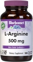 Bluebonnet Feed L-Arginine 500mg, Pulsuz-Form Amino Acid, Nitric oksigen Precursor*, Soy-Free, Gluten-Free, Qeyri-GMO, Kosher Sertifikatlaşdırılmış, Vegan, 100 Bitki Kapsülləri, 100 Xidmət, White