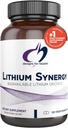 Design untuk Sinergi Lithium Kesehatan - 5mg Lithium Orotasi dengan TMG + B12 Methylcobalamin - Mood + Methylation Tambahan, Non- GMO + Vegetarian (120 Kapsul)