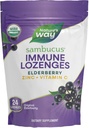 Naravoslovna pot Sambucus Imune Lozenges, cink + vitamin C, izvleček črnega jagodičja, USDA Certified Organic, Original Berry Flamored, 24 Lozenges (Packaging May Vary)