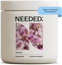 Necessitada. Prenat Choline per al Desenvolupament Cognitive - Choline suplementari Aids Comen Aids Cotima Development - Suports de salut i metabolisme - Tercer Partit Tested - 60 Capellesles