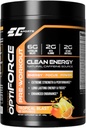 EC Sports OptiForce Pre-Workout Tropical Blast Supplement Powder - Clean Energy & Natural Caffeine w/Long-Lasting Endurance and Focus - 30 Servings