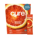 Cure Hydration - Electrolyte Drink Powder Blood Orange 14 Packets | Plant-Based Dehydration Relief Mix Made with Coconut Water, No Added Sugar, Vegan, Non-GMO, Gluten Free, FSA-HSA Eligible