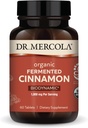 Dr. Mercola Biodynamic Organic Fermented Cinnamon - Supports Metabolic Health - High-Flavonoid Cinnamon Extract - USDA Organic, Non-GMO, Gluten-Free &amp; Soy-Free - 90 Tablets