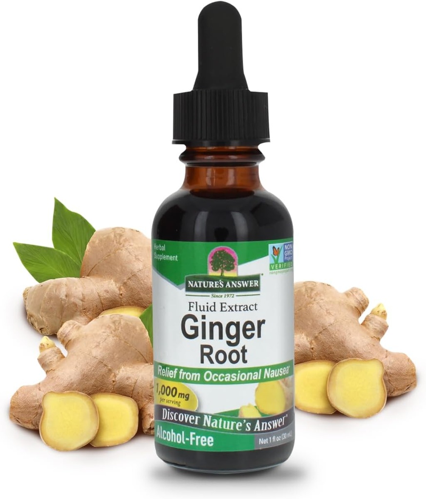 Naturens svar Alkoholfri Ginger Root, 1-Fluid Ounce | Inflammatory Support | Støtter Digestion