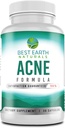 Best Earth Naturals AcneSupplement Formula Blemish Blocker axuda a promover a pel clara, radiante e saudable + loitas flamengos desde dentro 30 Conde