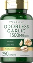Carlyle Odorless Garlic Softgels 1500mg | 250 Conde | Non-GMO, Gluten Free Extract Supplement