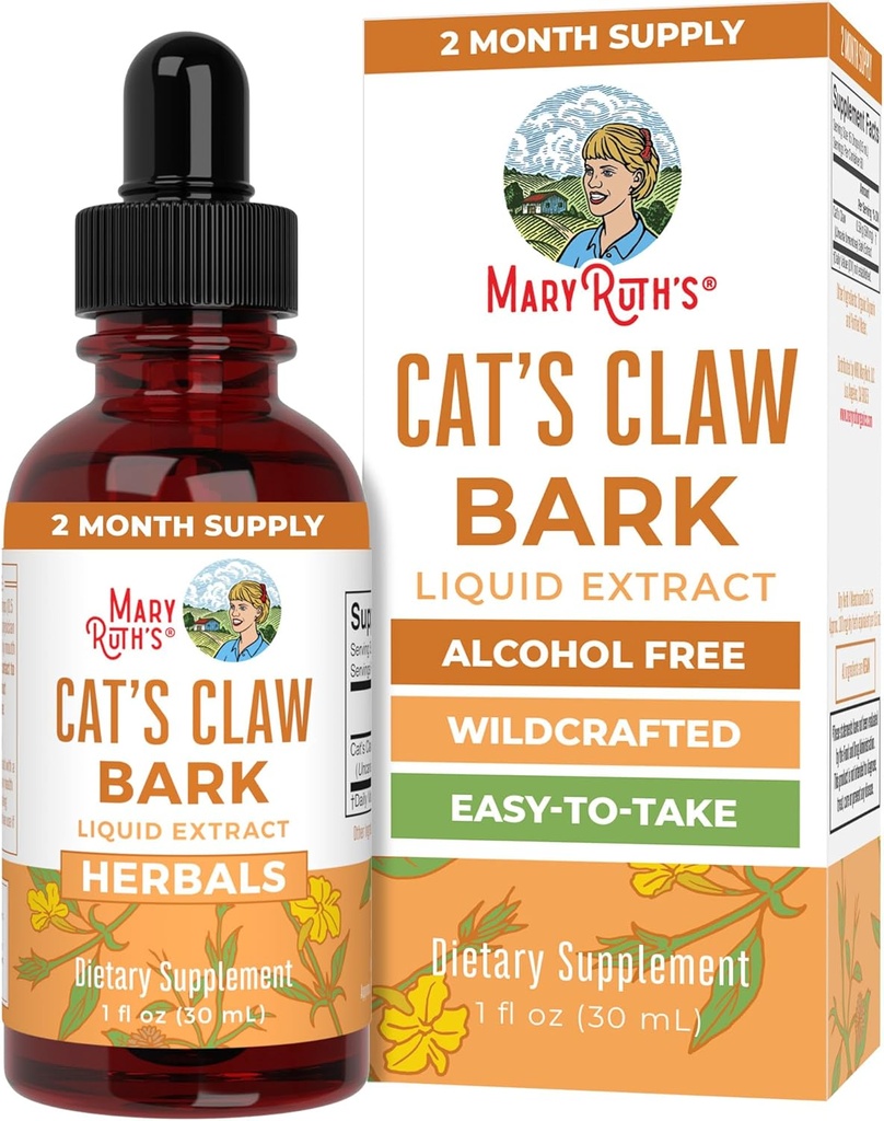 MaryRuth Orgânicos Garra de gato Herbal líquido Drops □ 2 Mês de fornecimento □ Unflavored gatos Garra tintura □ Uncaria tomentosa □ Projeto não-GMO verificado □ Vegan □ Gluten Free