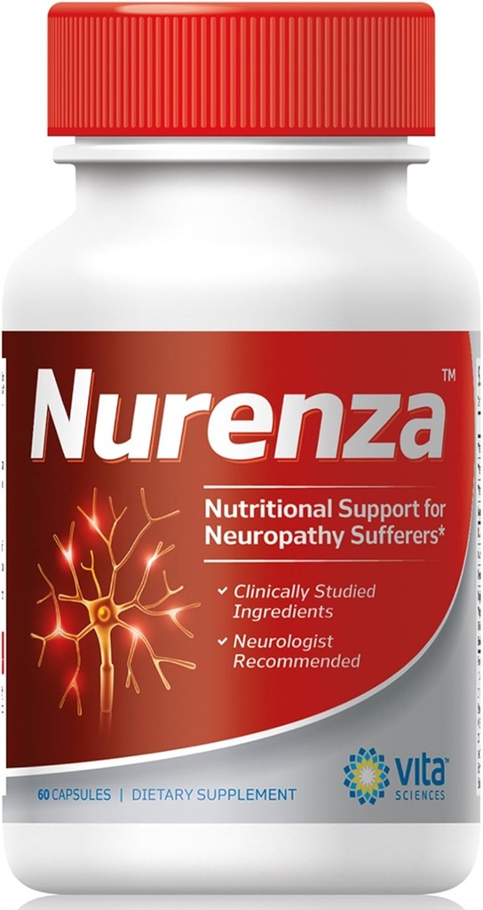 Vita Sciences Nurza Neuroapage for National R-AL Form de Nerve salut, reparació ràpida de w/Vitamins, antioxiants Reveritant Feet, Mans, cames i peus. 60 C.