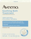 Aveeno Fragrance- Gratis lindrende bad behandling & sæbe til lindring Relief, 100% Natural Colloidal Havregryn, Relieves Itchy, Irriteret hud på grund af eksem, 8 Single- Use Bath Packets