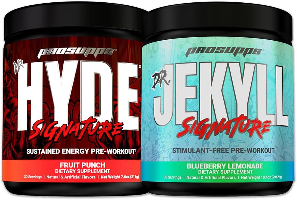 PROSUPPS De heer Hyde Handtekening Fruit Punch en Dr. Jekyll Handtekening Blueberry Lemonade Bundle