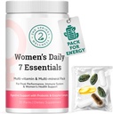 Daily 7 Essentials Women's Vitamin Pack -7 Pack Completo de Mujer Multivitamin Packet con Energía, Metabolismo, Sistema Inmunitario, Apoyo a la Salud Femenino con Probióticos, Más