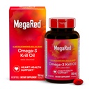 MegaRed Omega-3 Krill Oil 350mg Softgels, (60 Count in A Bottle), EPA & DHA Omega-3 Fatty Acids with No Fishy Aftertaste Unlike Fish Oil, Contains Antioxidant Astaxanthin