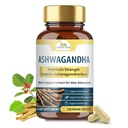Organic Veda Ashwagandha Capsules - Premium Strength Ashwagandha Root Supplement with Black Pepper Extract for Maximum Absorption - Boost Energy, Adrenal, Mood & Immune Health - 120 Vegan Capsules