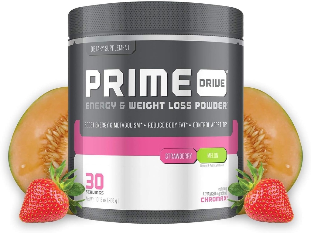 פריים Drive Energy Strawberry Melon Pre Workout אנרגיה אבקת משקה, מספק אנרגיה קיצונית, פוקוס ו Intensity, Boosts Metabolism 10.2oz (30 משרתים)