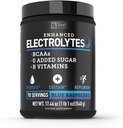 Zeal Naturals Electrolyte Powder Recovery Drink (90 Servings ) w 0 Açúcar + BCAAs + B-Vitamins Eletrolyte Supplement w Potassium Zinc & Magnésio para Hidratação - Keto Electrolytes