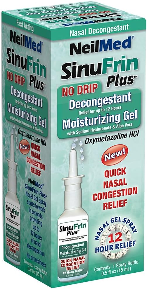 Neilmed Sinufrin Plus Decongestant Kosteuttava geeli, .5 Neste Ounce(Pakkaus May Vary)