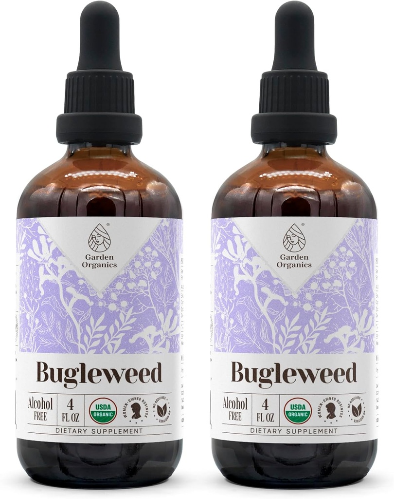 Bugleweed USDA Organic Alcohol-Free Extract ← Dietary Supplement, High-Potency Tincture, Respiratory System TEN Natural Certified Organic Bugleweed (Ze LAN, Lycopus Virginicus) Dried Herb 2x4 oz
