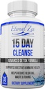 Eternal Zen 15 Day Colon Cleanser Detox koos ekstra tugevusega maitsetaimed, Senna on kiire tegutsemine looduslik lahtistav kõhukinnisuse leevendamiseks - kogu keha puhastamine - 30 kapslit