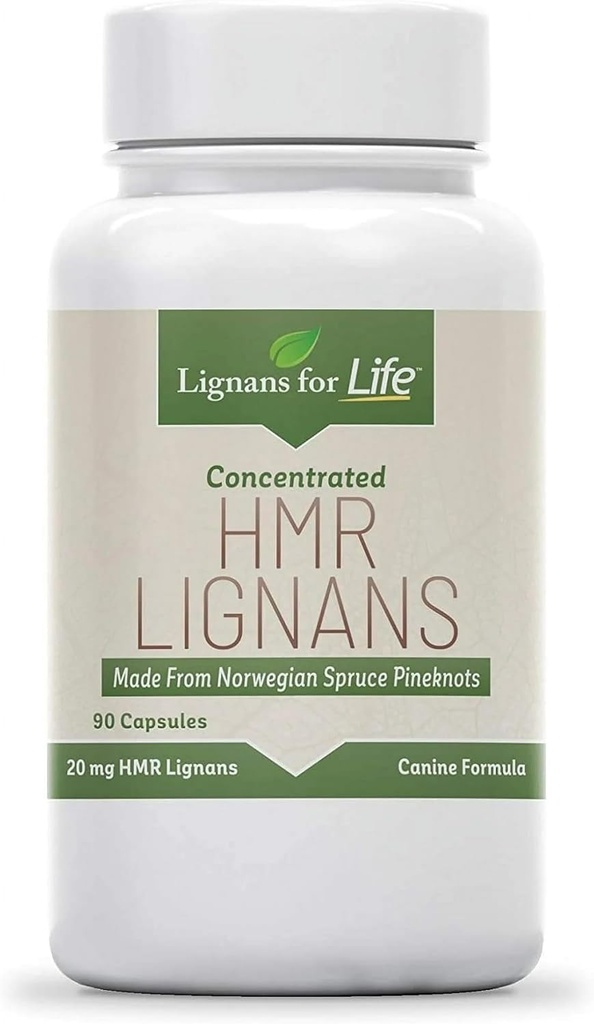 Lignaner For Life HMR Lignans 20mg - 90 kapsler - Vitamin for sunne dyr | Naturlig multivitamin | velvære Supplement | Samlet helse med fytonutrienter
