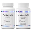 Tesseract Medical Research ProButyrate Gut Health Supplement, Butyric Acid Complex & TetraCumin SR Joint Support Supplement, Sustained Release