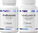 Tesseract Medical Research Probutyrate Gut Health supplement, Butyric Acid Complex ' TetraCumin SR Joint Support supplement, Sustained Release