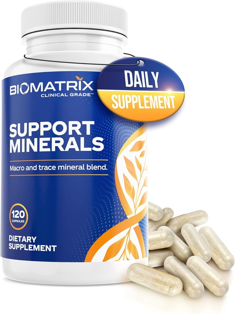 BioMatrix Mineral Supplement for Men and Women, Chelated Minerals 