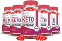 Justified Laboratories (5 Pack Keto Drops Keto ACV Gummies Extreme 2000MG Keto Drops Keto Gummies Advanced Formula Apple Cider Vinegar with Pomegranate Beet Juice Toz B12 Vegan GMO 300 Gummys