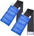 Gel Ice Cold Packs - (2-Piece-Set) Soft Reusable Cold/Hot Compress, bietet reichlich Gelenk und Muskelschmerzen. Flexible Therapie von Verletzungen - Schulter, Rücken, Knie, Hals, Knöchel &amp; Mehr.