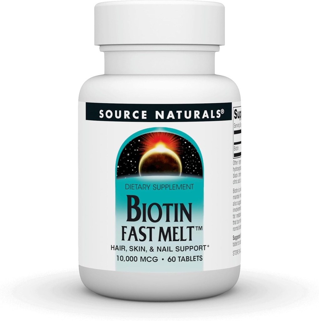 Quelle Naturals Biotin Fast Melt, Haar Haut und Nagel Unterstützung*, 10.000 mg - 60 Fast Melt Tablets
