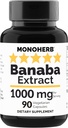 MONOHERB Banba Extop 1000 mg - 90 Vegetarian Capsules - 2% axit Corosolic