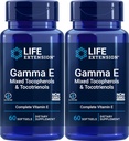 Life Extensionma E המעורב Tocopherols & Tocotrienols 60 Softgels (Pack of 2)