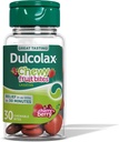 Dulcolax Saline Lassativo Chewy Frutta Bite, Lassativo e Gentle Relief, Cherry Berry Flavor, Magnesio Hydroxide 600 mg, 30 Conte