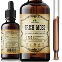 Irish Sea Moss Raw Organic Drops – Natural Irish Sea Moss Extract for Thyroid Support, Digestion & Energy – Liquid Dietary Supplement – Vegan, Non-GMO – 2oz Bottle