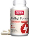 Jarrow Formulas Methyl Folate 1000 mcg - 100 Veggie Caps - forma altamente bioloxicamente activa de Folate - 4a xeración de tecnoloxía de ácidos fólicos - 100 servizos