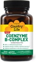 Country Life Coenzym B- Complex, 60 Kapsułki - Pomaga Energia i Metabolizm, Mood & Cognitive Function - Wegan, Bez glutenu, Biodostępne witaminy B z Choliną