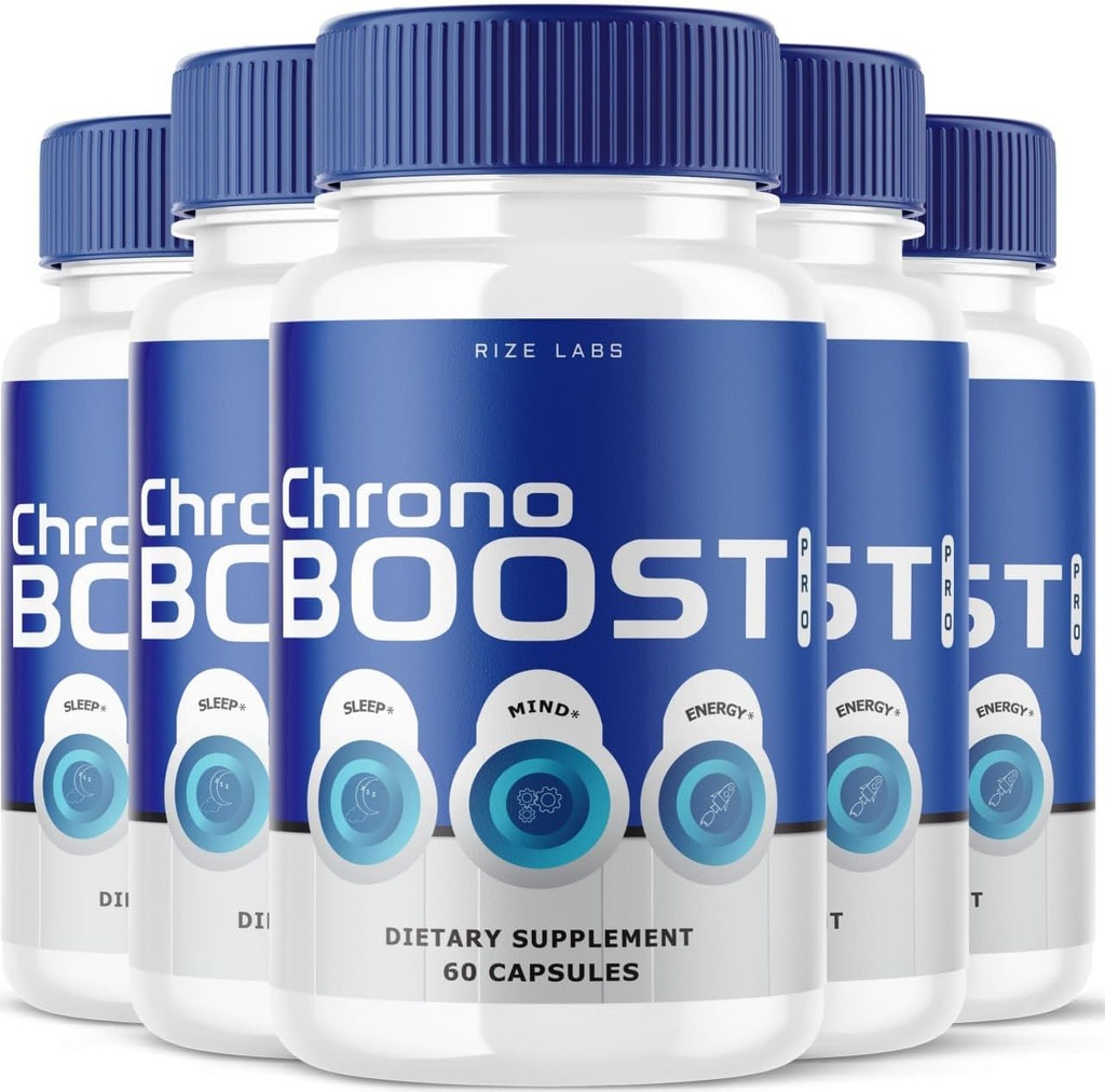 Chrono Boost Pro Capsules, Yataq və beyin Health, Advanced Formula, Herbal Supplement - 5 (300 Kapsül) paketi