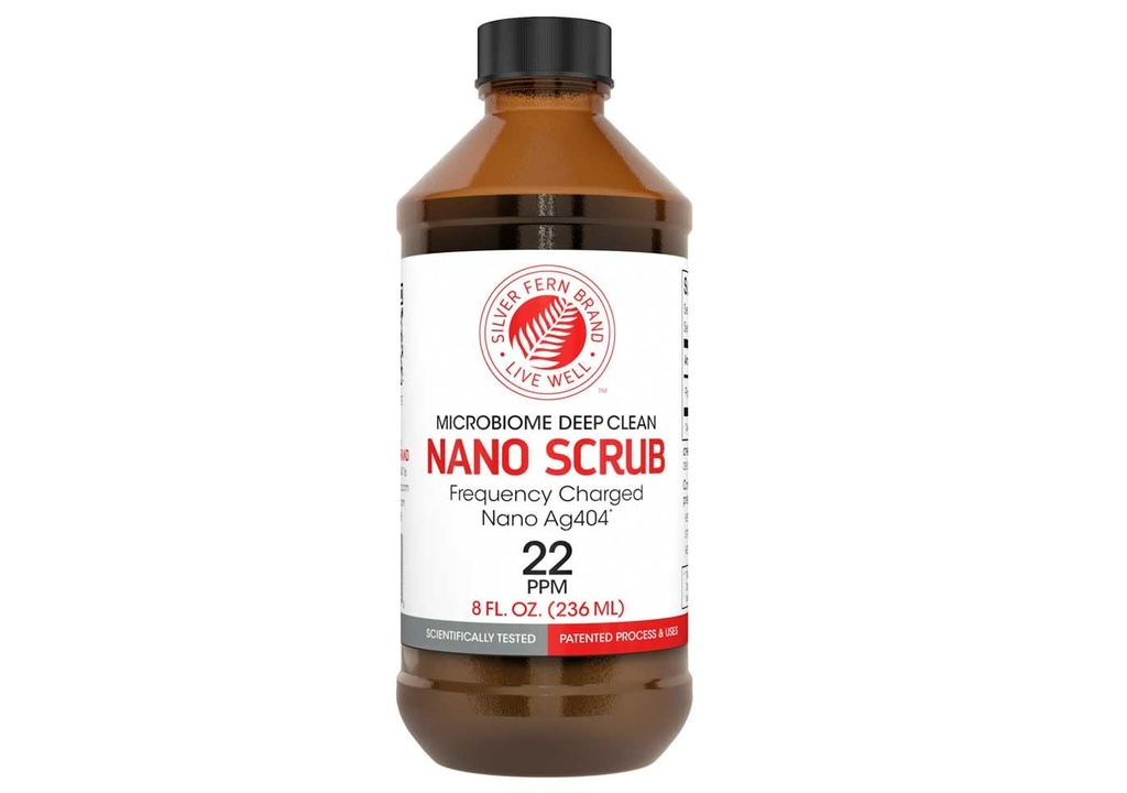 Nano Scrub by Silver Fern Brand - 1 бутылка - 48 сервировок - Частота активации Nano Ag4O4 - Жидкость